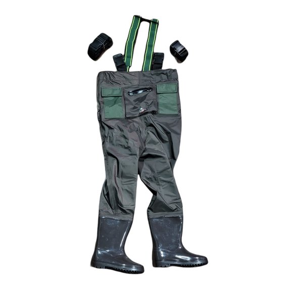 Runcl Other - Runcl Kids Chest Waders with Boots Brown 45 Years Waders Breathable Waterproof